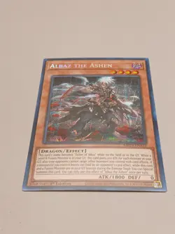 Albaz The Ashen Prismatic Secret Rare Card MP23-EN122 1st Ed NM - Image 1