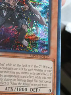 Albaz The Ashen Prismatic Secret Rare Card MP23-EN122 1st Ed NM - Image 5
