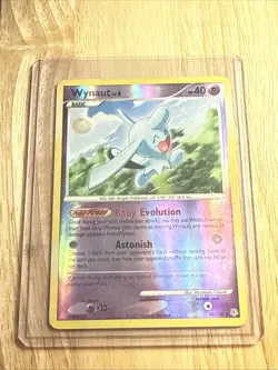 Pokemon TCG Wynaut Diamond & Pearl Reverse Holo Rare Card 42/130 AS IS - Image 1