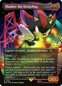 Shadow the Hedgehog Foil Sonic the Hedgehog Secret Lair NM MTG - Image 1