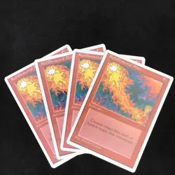 Playset 4x MTG Red Elemental Blast 4th Edition - Image 1