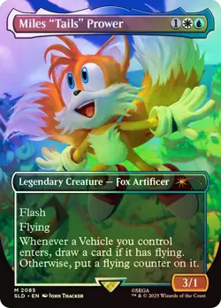 Miles "Tails" Prower Foil Sonic the Hedgehog Secret Lair NM MTG - Image 1