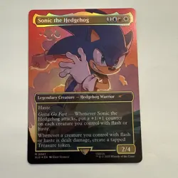 Sonic the Hedgehog FOIL Borderless 2087 Secret Lair Drop SLD MTG Mythic Unplayed - Image 1