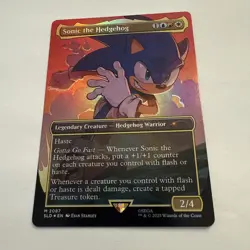 Sonic the Hedgehog FOIL Borderless 2087 Secret Lair Drop SLD MTG Mythic Unplayed - Image 2