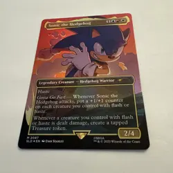 Sonic the Hedgehog FOIL Borderless 2087 Secret Lair Drop SLD MTG Mythic Unplayed - Image 3