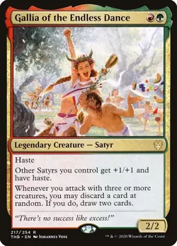 Gallia of the Endless Dance 3x FOIL MTG Theros Beyond Death Rare MINT red green - Image 1