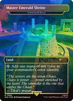 Master Emerald Shrine (Command Tower) Foil Sonic the Hedgehog Secret Lair NM MTG - Image 1