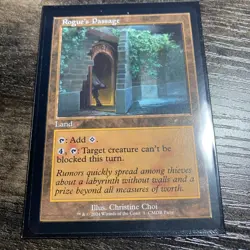 MTG Magic The Gathering Rogue’s Passage Promo Retro Frame Land Commander - Image 1