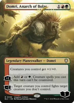 MTG Domri, Anarch of Bolas (Borderless) [Bloomburrow Commander] Foil Near Mint M - Image 1