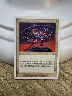 Circle of Protection: Black x1 7th Edition Core Set 2001 NM MTG - Image 1