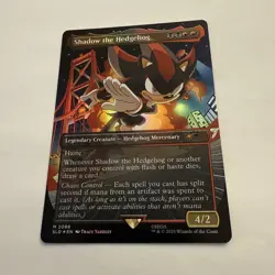 Shadow the Hedgehog FOIL Borderless 2086 Sonic Secret Lair SLD MTG Unplayed M/NM - Image 2