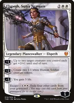 Elspeth, Sun's Nemesis 1x FOIL THB MTG Theros Beyond Death Mythic MINT white - Image 1