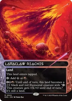Lavaclaw Reaches Borderless Edge of Eternities NM MTG - Image 1