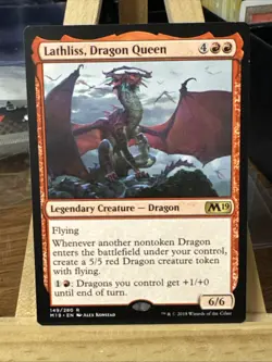 MTG *Lathliss, Dragon Queen* (NM) Core Set 2019 Magic the Gathering - Image 1