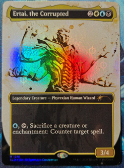 MTG Secret Lair Ertai, the Corrupted #1216 -SLD Showcase: All Will Be One Foil - Image 1