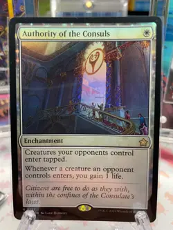 1x - Authority of the Consuls - #137 - Foundations - NM MTG ✨Foil✨ - Image 1