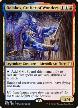 Dalakos, Crafter of Wonders 2x FOIL THB MTG Theros Beyond Death Rare MINT blue r - Image 1