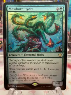 MTG Mossborn Hydra, 0107 NM-Mint, English Foundations ✨Foil✨ - Image 1