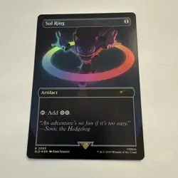 Sol Ring FOIL Borderless 2093 Sonic Secret Lair Drop SLD MTG Regular Unplayed NM - Image 2