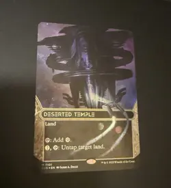 2025 MTG Edge Of Eternities Deserted Temple Galaxy Foil #101 NM - Image 1