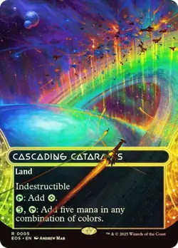 Cascading Cataracts Foil Borderless Edge of Eternities NM MTG - Image 1