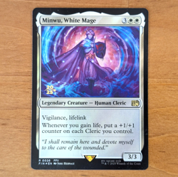 Minwu, White Mage - Pre-release Foil Stamped Promo - Final Fantasy MTG - Image 1
