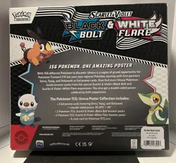 Pokemon TCG SV10.5 Black Bolt & White Flare Unova Poster Collection Box Sealed - Image 2