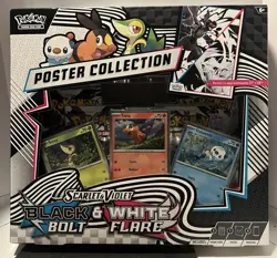 Pokemon TCG SV10.5 Black Bolt & White Flare Unova Poster Collection Box Sealed - Image 1