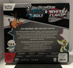 Pokemon TCG SV10.5 Black Bolt & White Flare Unova Poster Collection Box Sealed - Image 2