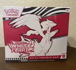 Pokemon Scarlet and Violet White Flare Pokemon Center Elite Trainer Box ETB - Image 1