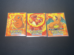 Charmander Charmeleon Charizard E4 E5 E6 Topps Pokemon Movie Blue Pokemon Cards - Image 1
