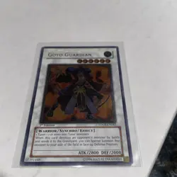 YUGIOH GOYO GUARDIAN ULTIMATE RARE HOLO 1ST EDITION HAS DAMAGE READ - Image 1