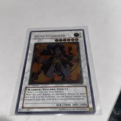 YUGIOH GOYO GUARDIAN ULTIMATE RARE HOLO 1ST EDITION HAS DAMAGE READ - Image 3