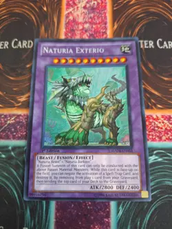 Yugioh Naturia Exterio HA04-EN055 Secret Rare 1st Edition Near Mint - Image 1