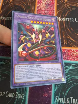 Yugioh Starving Venom Fusion Dragon LED5-EN052 Rare 1st Edition Near Mint - Image 2