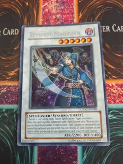 Yugioh Tempest Magician CSOC-EN088 Secret Rare Unlimited Near Mint - Image 1