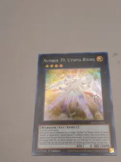 Yugioh Number 39: Utopia Rising Super Rare MAZE-EN021 1st Ed Near Mint - Image 2