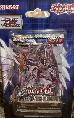 YuGiOh Trading Card Power of the Elements Booster Pack & Burst Of Destiny Sealed - Image 1