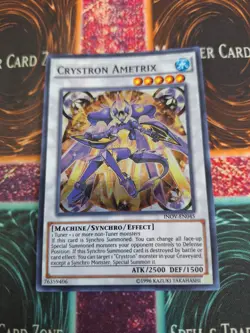 Yugioh Crystron Ametrix INOV-EN045 Super Rare 1st Edition Near Mint - Image 1