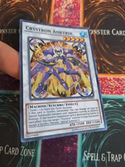 Yugioh Crystron Ametrix INOV-EN045 Super Rare 1st Edition Near Mint - Image 2