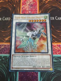 Yugioh Clear Wing Synchro Dragon LEDD-ENC29 Ultra Rare 1st Edition Near Mint - Image 1