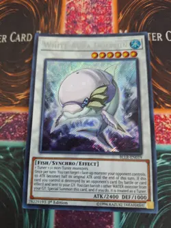 Yugioh White Aura Dolphin BLLR-EN019 Secret Rare 1st Edition Near Mint - Image 1