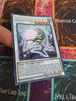 Yugioh White Aura Dolphin BLLR-EN019 Secret Rare 1st Edition Near Mint - Image 2