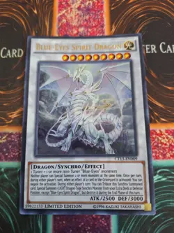 Yugioh Blue-Eyes Spirit Dragon CT13-EN009 Ultra Rare Limited Near Mint - Image 1