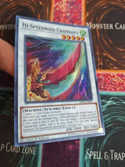 Yugioh Hi-Speedroid Chanbara LED8-EN017 Super Rare 1st Edition Near Mint - Image 2