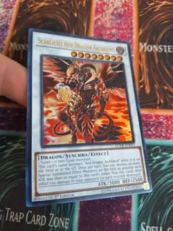 Yugioh Scarlight Red Dragon Archfiend DUDE-EN013 Ultra Rare 1st Edition NM - Image 2
