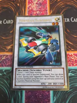 Yugioh Formula Synchron GLD5-EN034 Gold Rare Limited Near Mint - Image 1