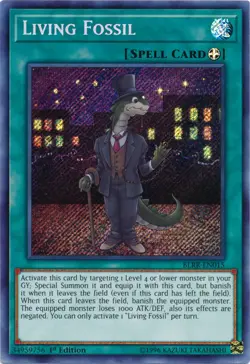 Yugioh! LP Living Fossil - BLRR-EN015 - Secret Rare - 1st Edition Lightly Played - Image 1