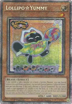 Yugioh! LP LollipoYummy - JUSH-EN018 - Ultra Rare - 1st Edition Lightly Played, - Image 1