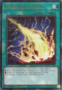 Yugioh! LP Lightning Storm - RA01-EN061 - Prismatic Ultimate Rare - 1st Edition - Image 1